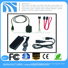 USB to IDE SATA Cable with Power FOR DVD NOTEBOOK DESKTOP 2.5 3.5 HDD